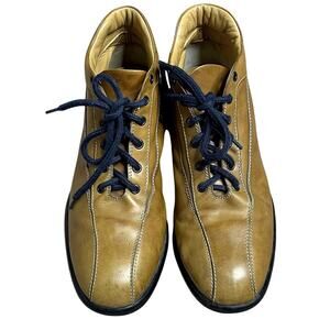 TOD'S LEWIS BROWN LEATHER  LACE‎ UP ANKLE MEN'S BOOTS SIZE 8.5